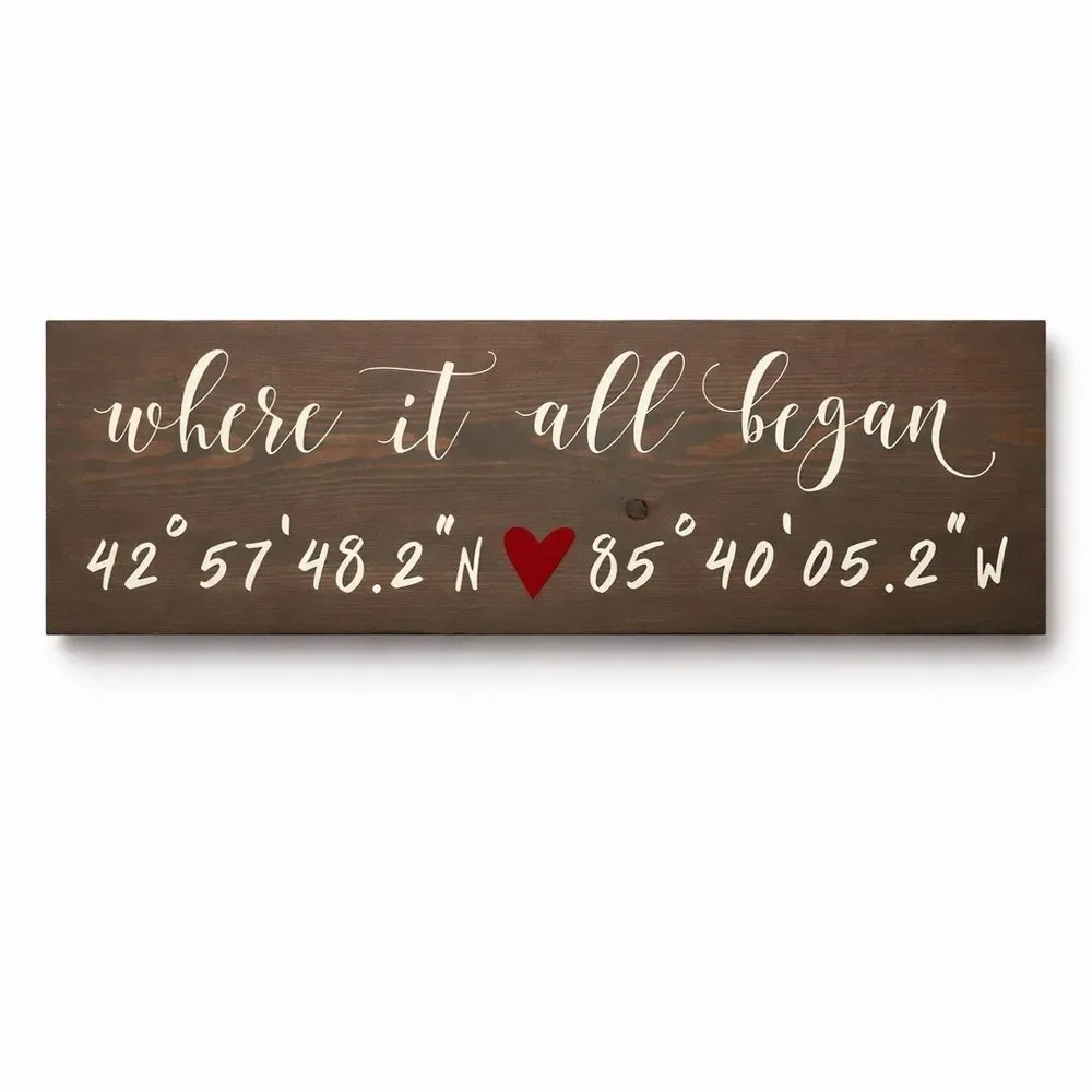 Grand Rapids, Michigan Brown and Red Wall Decor Sign